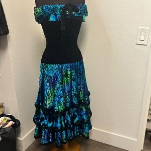 VINTAGE DIANE FRES STRAPLESS DRESS